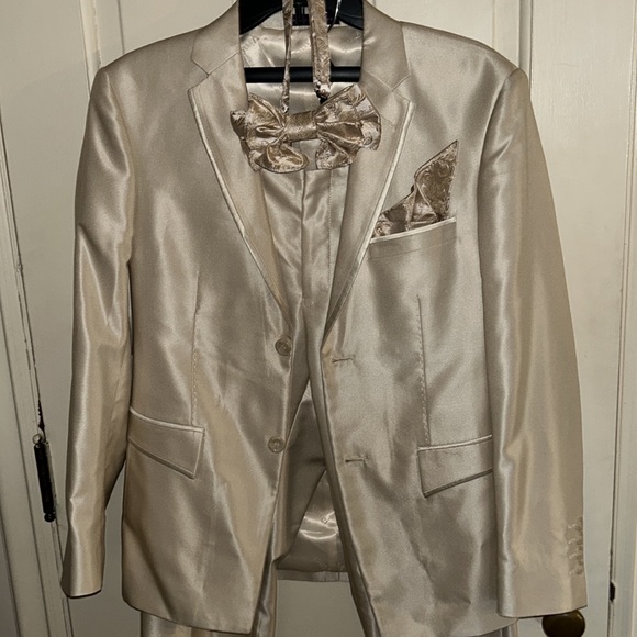Vinci Sharkskin Metallic 2-Piece Tuxedo/Suit - Picture 5 of 16